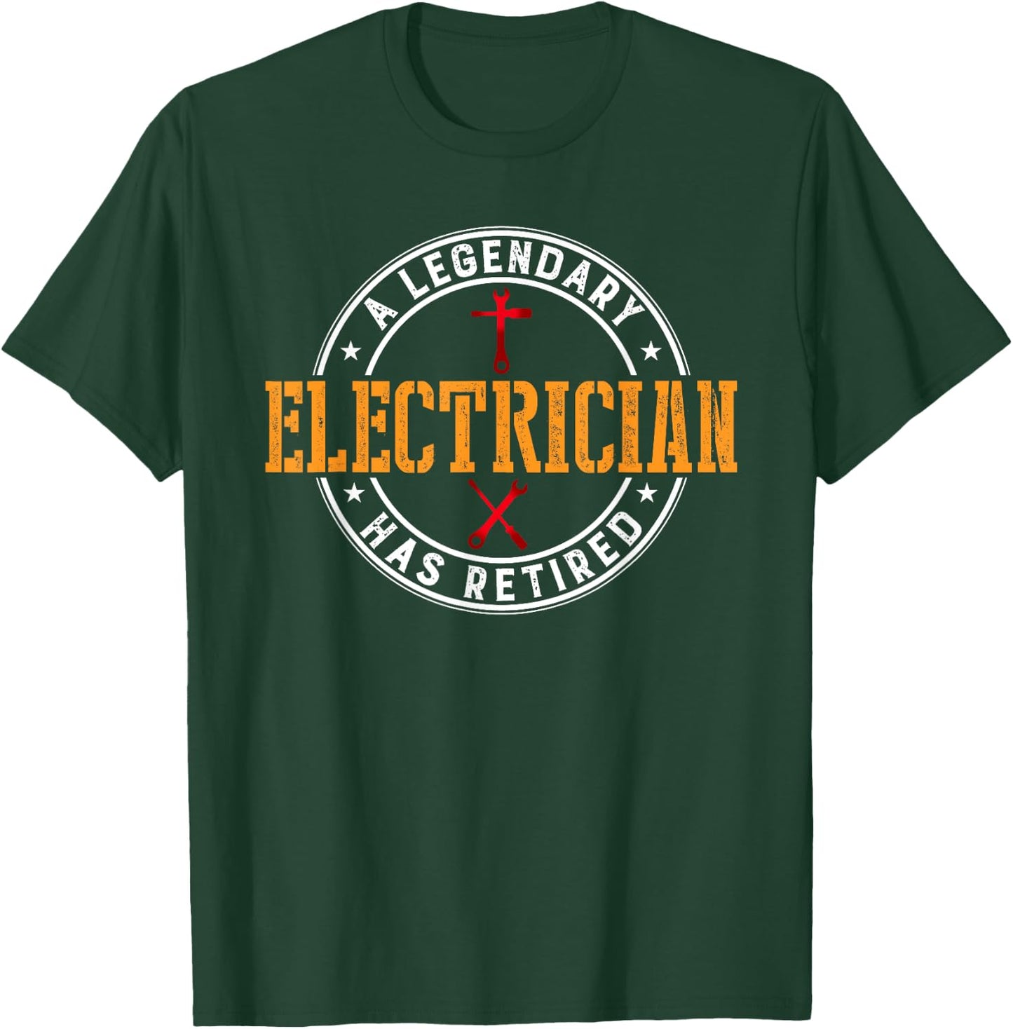 A Legendary Electrician Has Retired Funny Retirement T-Shirt - T-Shirt | Forest