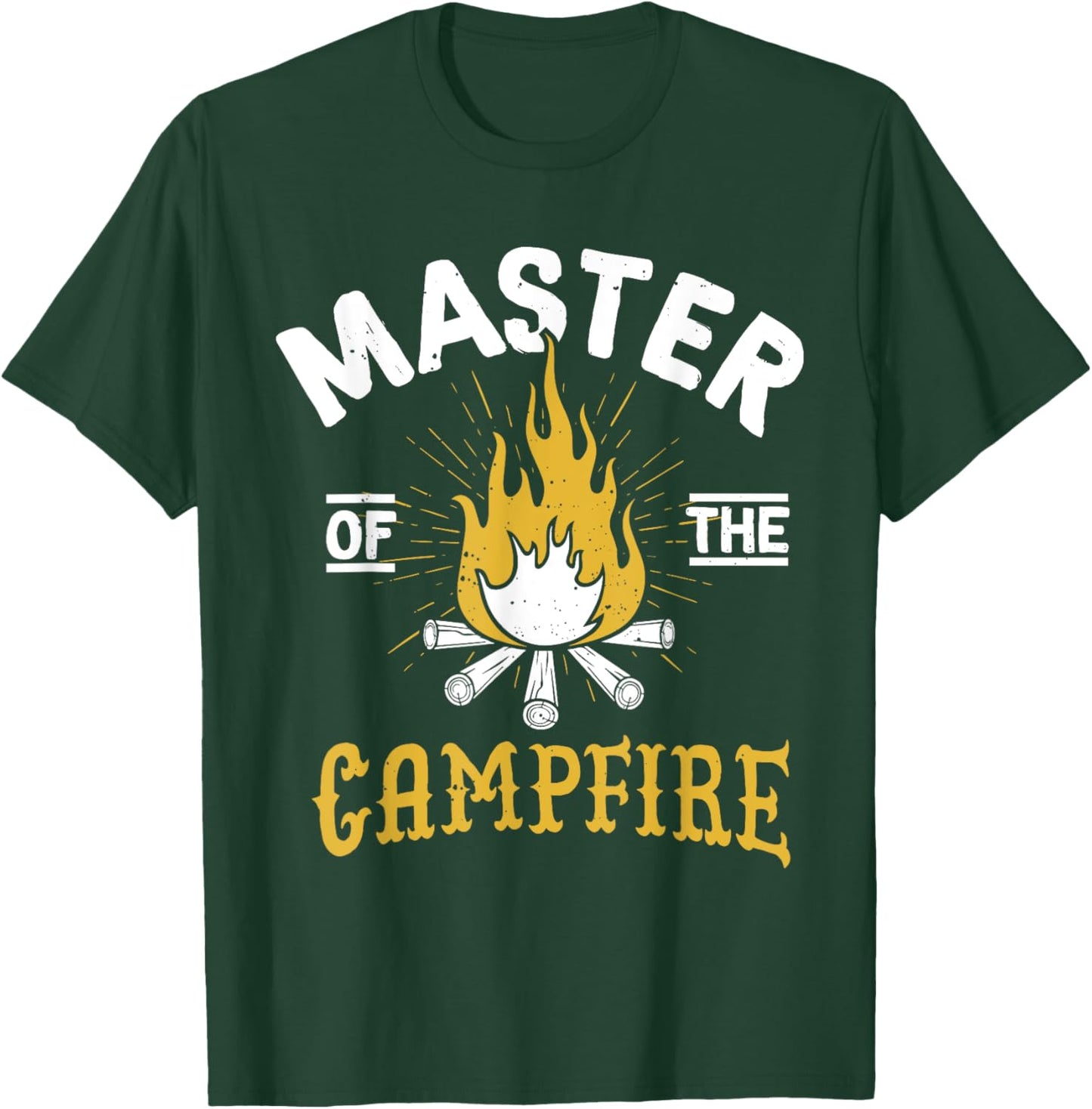 Master Of The Campfire - Camping & Outdoors Gift T-Shirt - T-Shirt | Forest