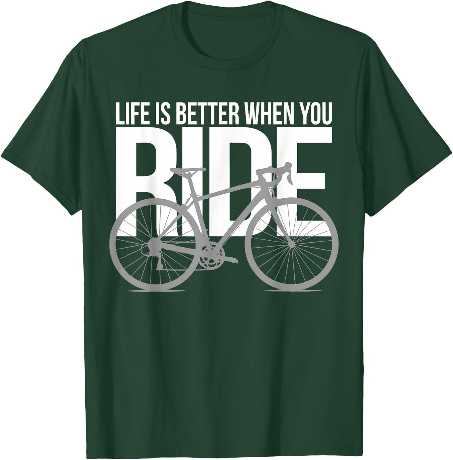 Road Bike Gift T-Shirt - T-Shirt | Forest