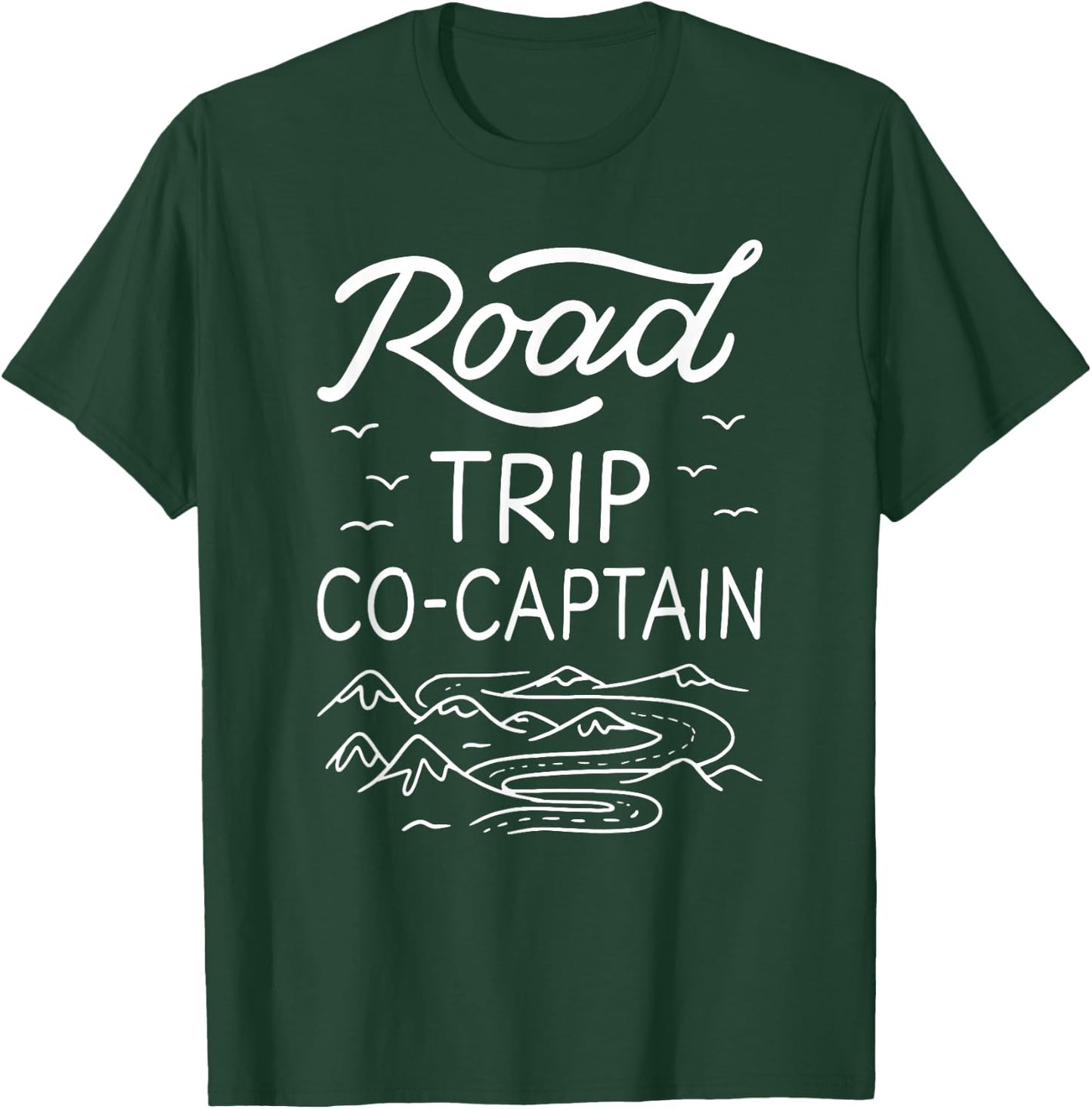 RV Co-Pilot Fun Camper Matching Family Road Trip Co-Captain T-Shirt - T-Shirt | Forest
