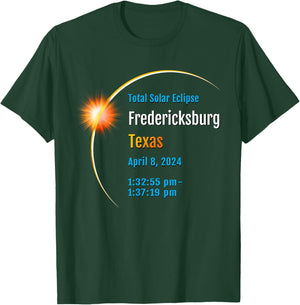 Fredericksburg Texas TX Total Solar Eclipse 2024 :: 1 :: T-Shirt - T-Shirt | Forest