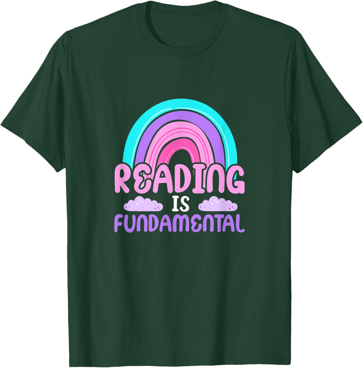 Reading Is Fundamental Book Reader Bookworm Librarian T-Shirt - T-Shirt | Forest