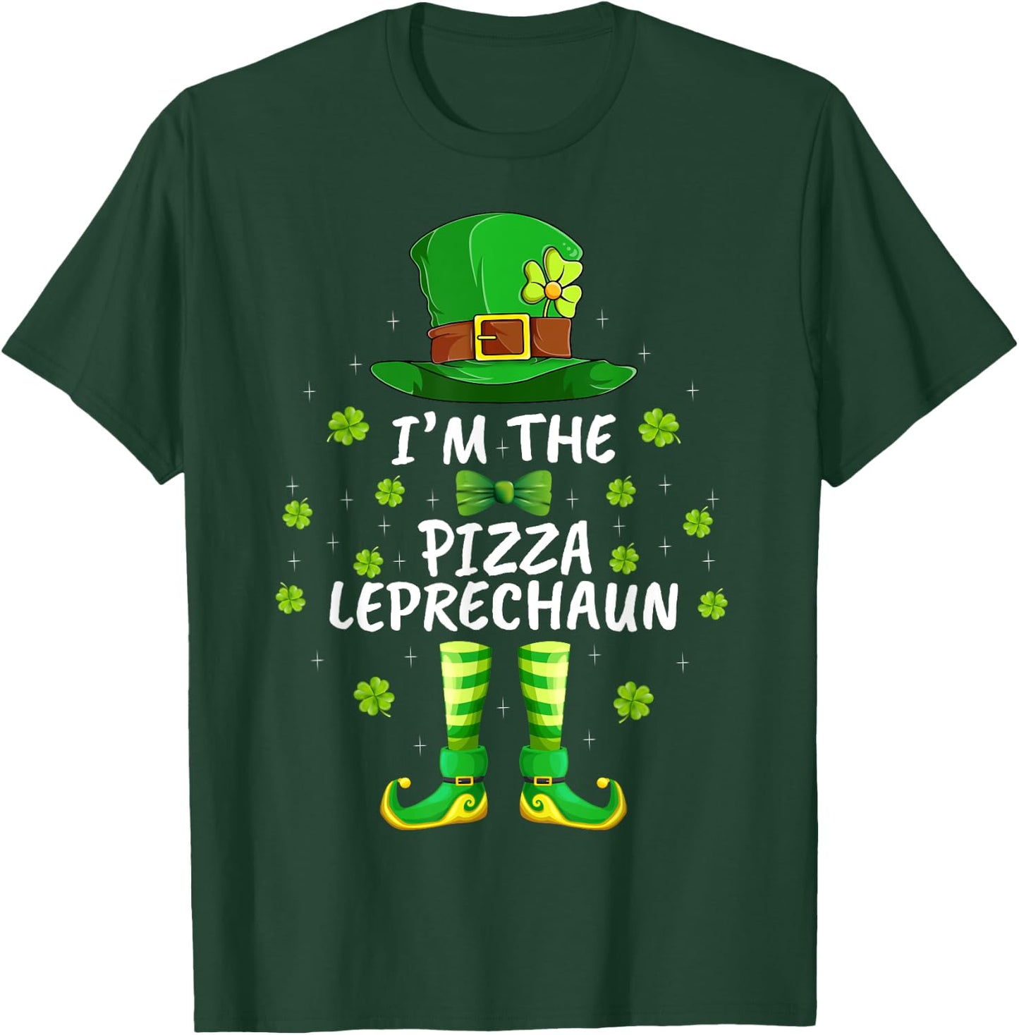 Family Matching I'm The Pizza Leprechaun St Patrick's Day T-Shirt - T-Shirt | Forest