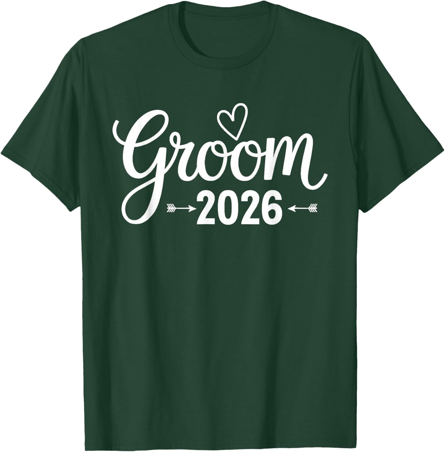 Groom Est 2026 Married Wedding Groom Party Bachelorette T-Shirt - T-Shirt | Forest