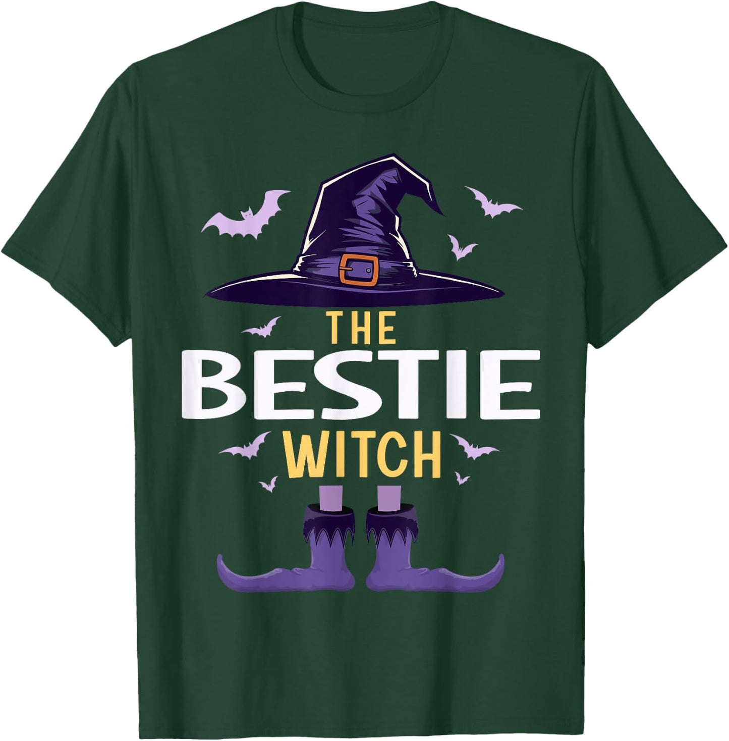 Bestie Halloween Witch Group Matching Costume T-Shirt - T-Shirt | Forest