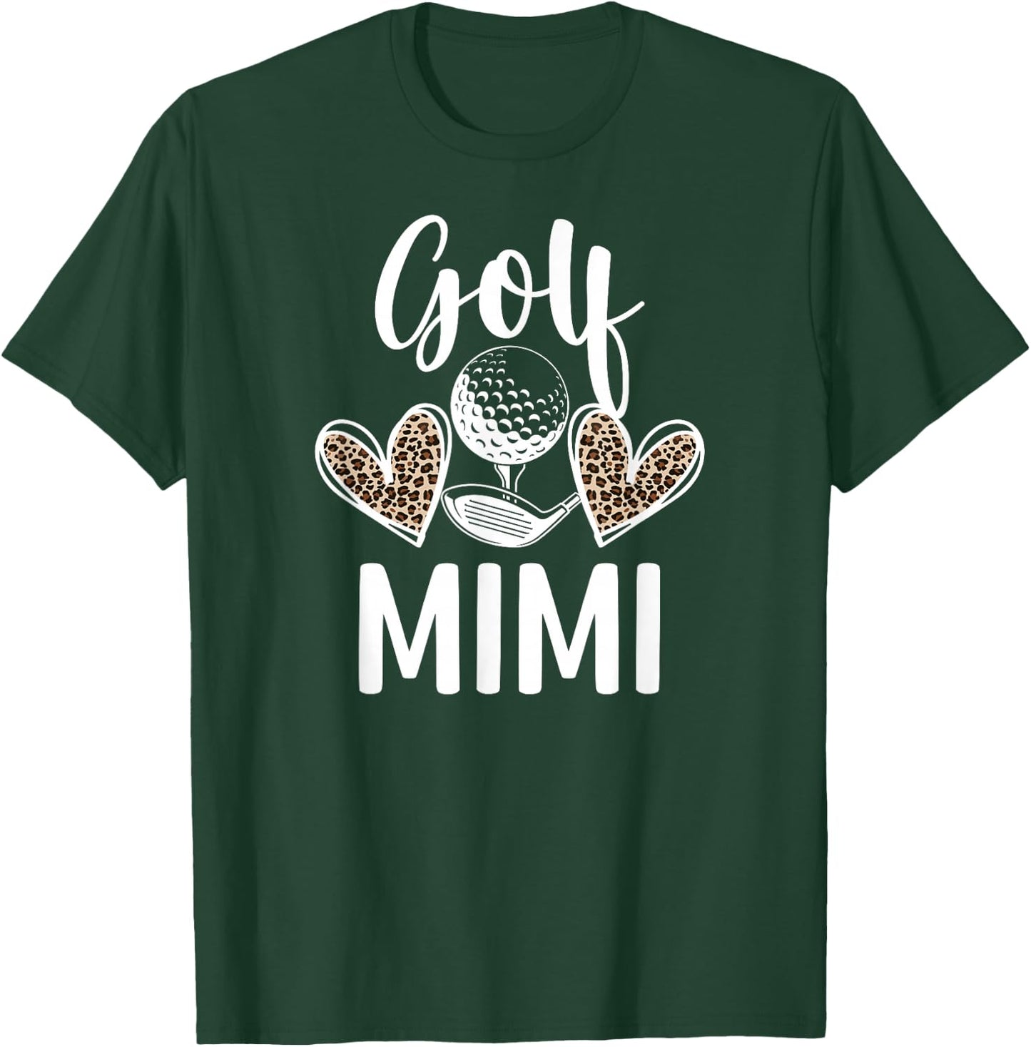 Golf Mimi Of A Golf Player Mimi Hearts Golfer Mimi T-Shirt - T-Shirt | Forest