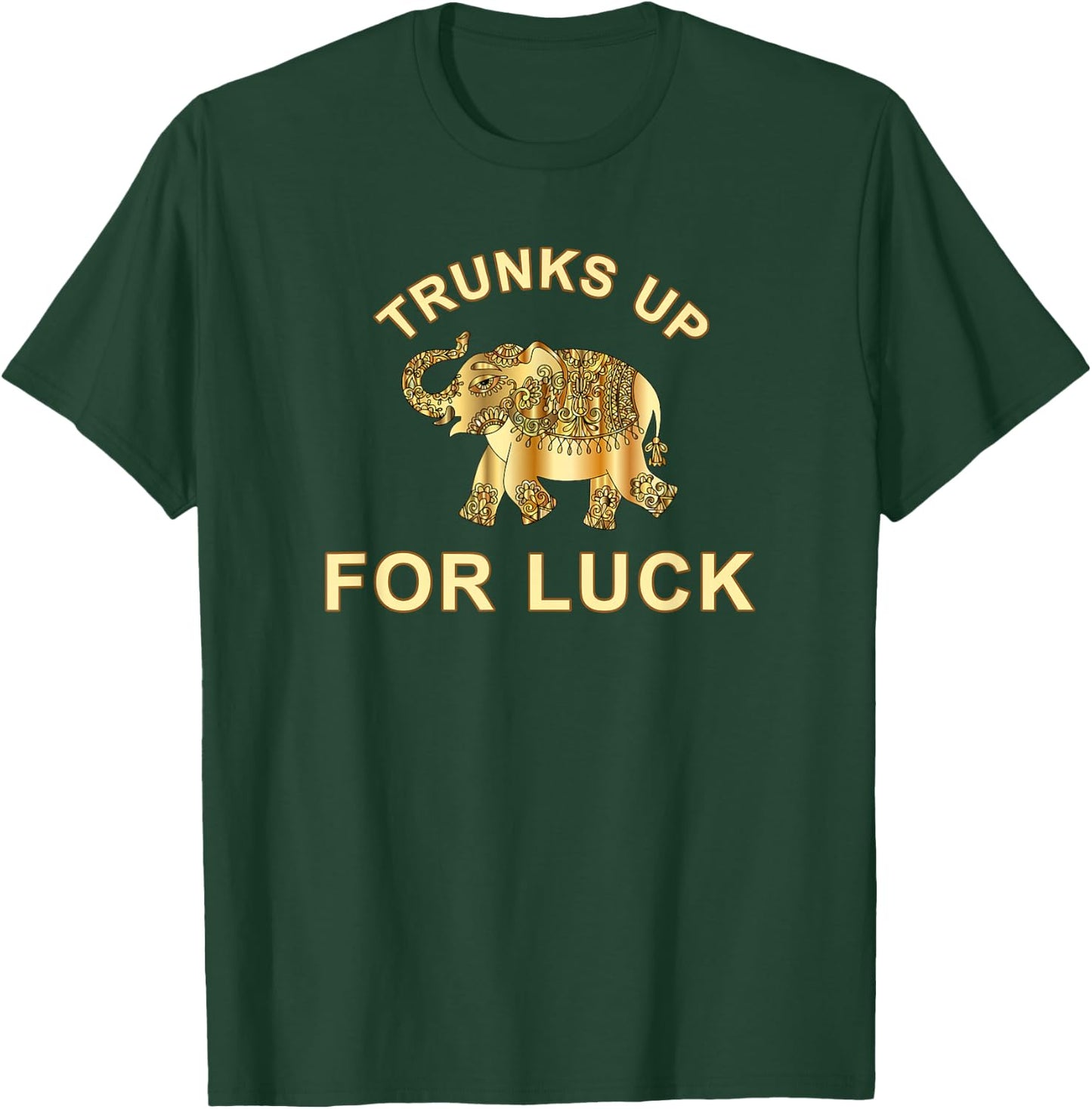 Elephant Spirit Animal Totem Trunks Up For Good Luck Lucky T-Shirt - T-Shirt | Forest