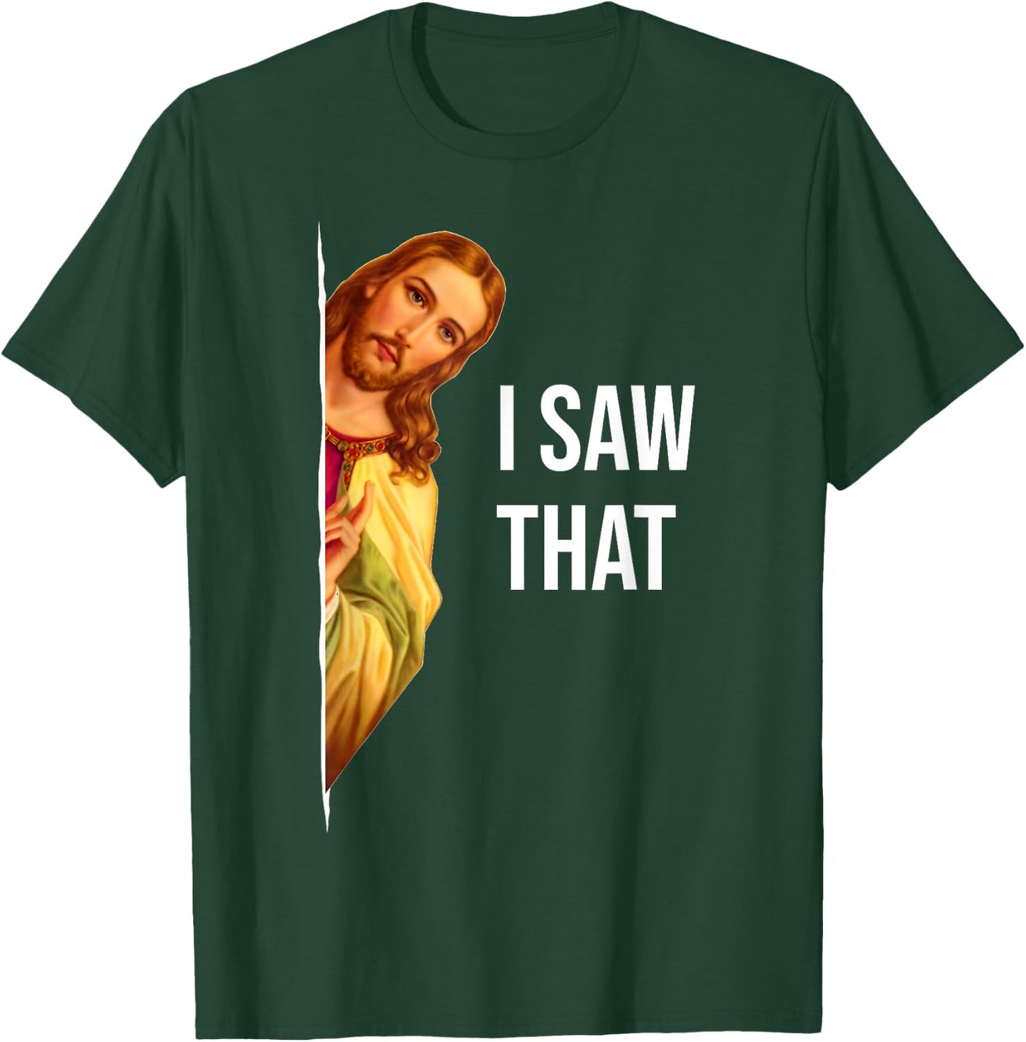 Funny Jesus Meme Quote - Men's & Women's Classic Fit , Black T-Shirt - T-Shirt | Forest