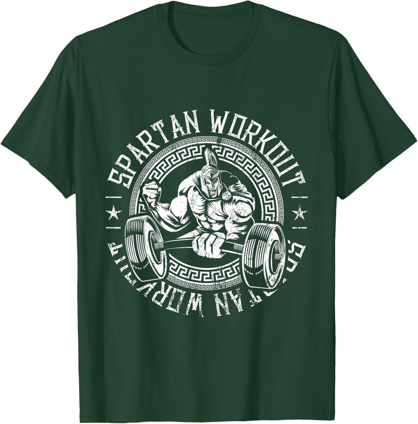 Spartan Workout Gladiator Gym Power Lifting Workout T-Shirt - T-Shirt | Forest