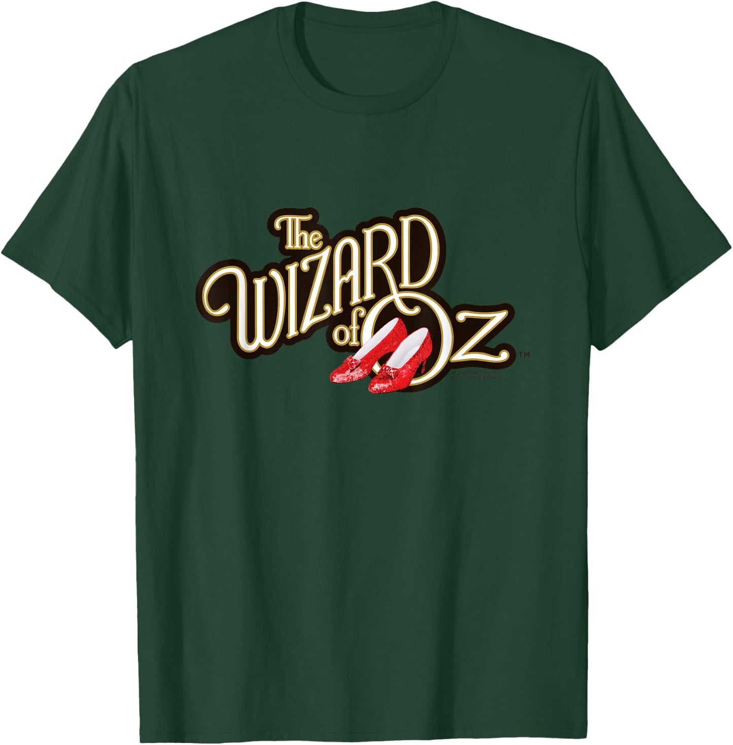 Wizard of Oz Logo with Ruby Slippers Vintage Classic Movie T-Shirt - T-Shirt | Forest