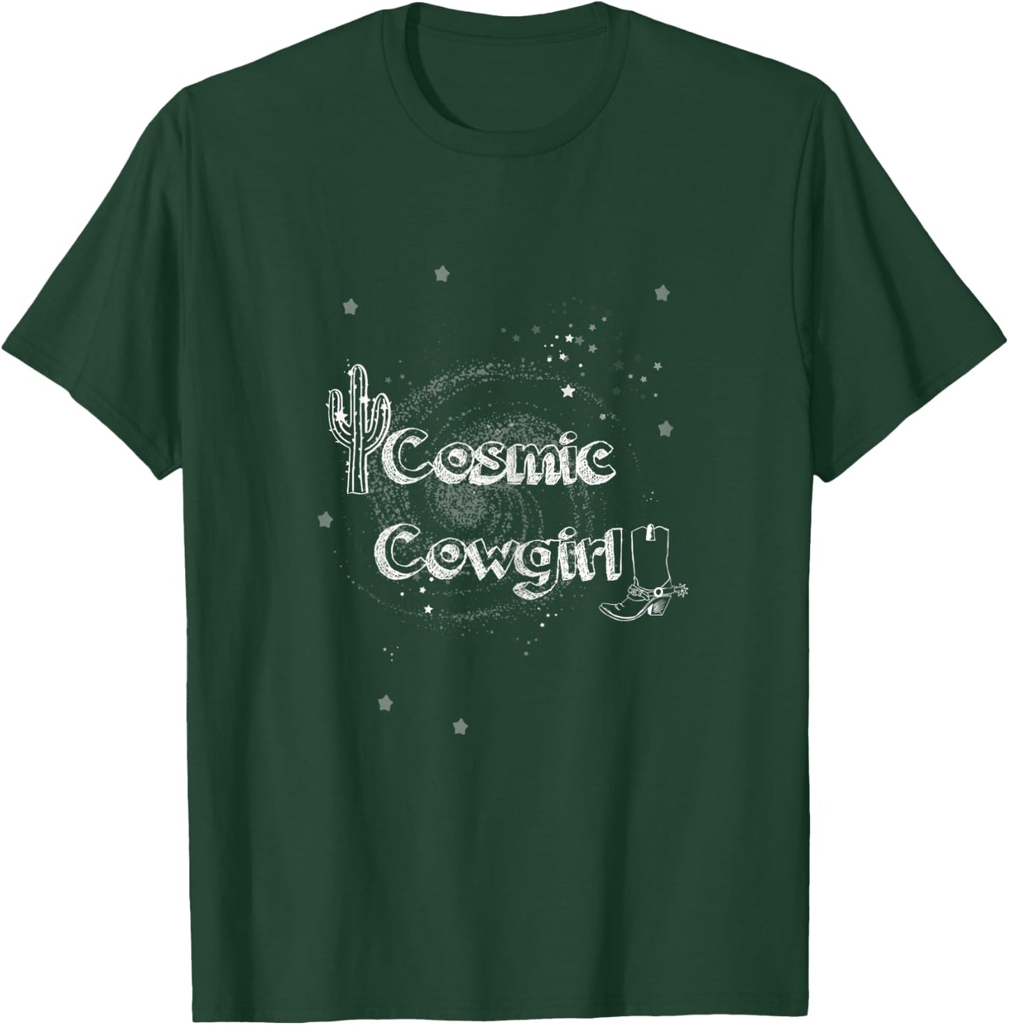 Cowgirl, space, desert, cosmic cowgirl, galaxy T-Shirt - T-Shirt | Forest