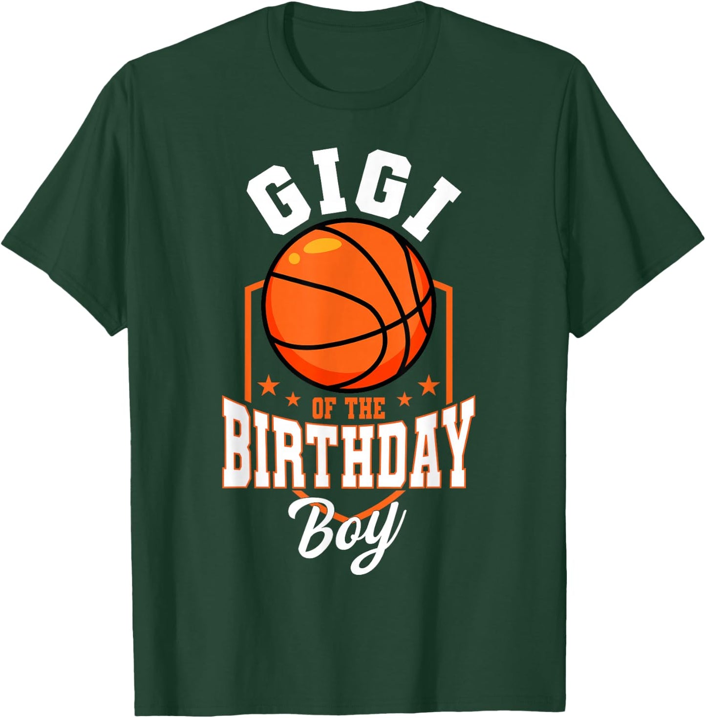 Gigi Of The Birthday Boy Basketball Theme Bday Party T-Shirt - T-Shirt | Forest