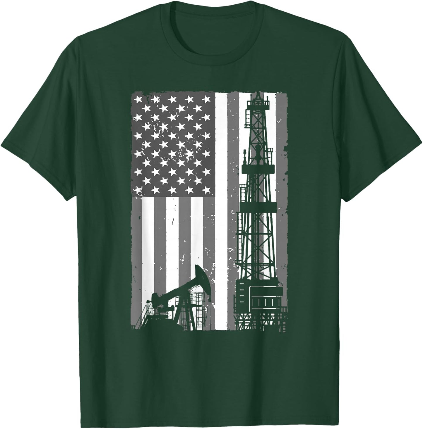 Cool Oil Field Art Women Oilfield Drilling Lovers T-Shirt - T-Shirt | Forest