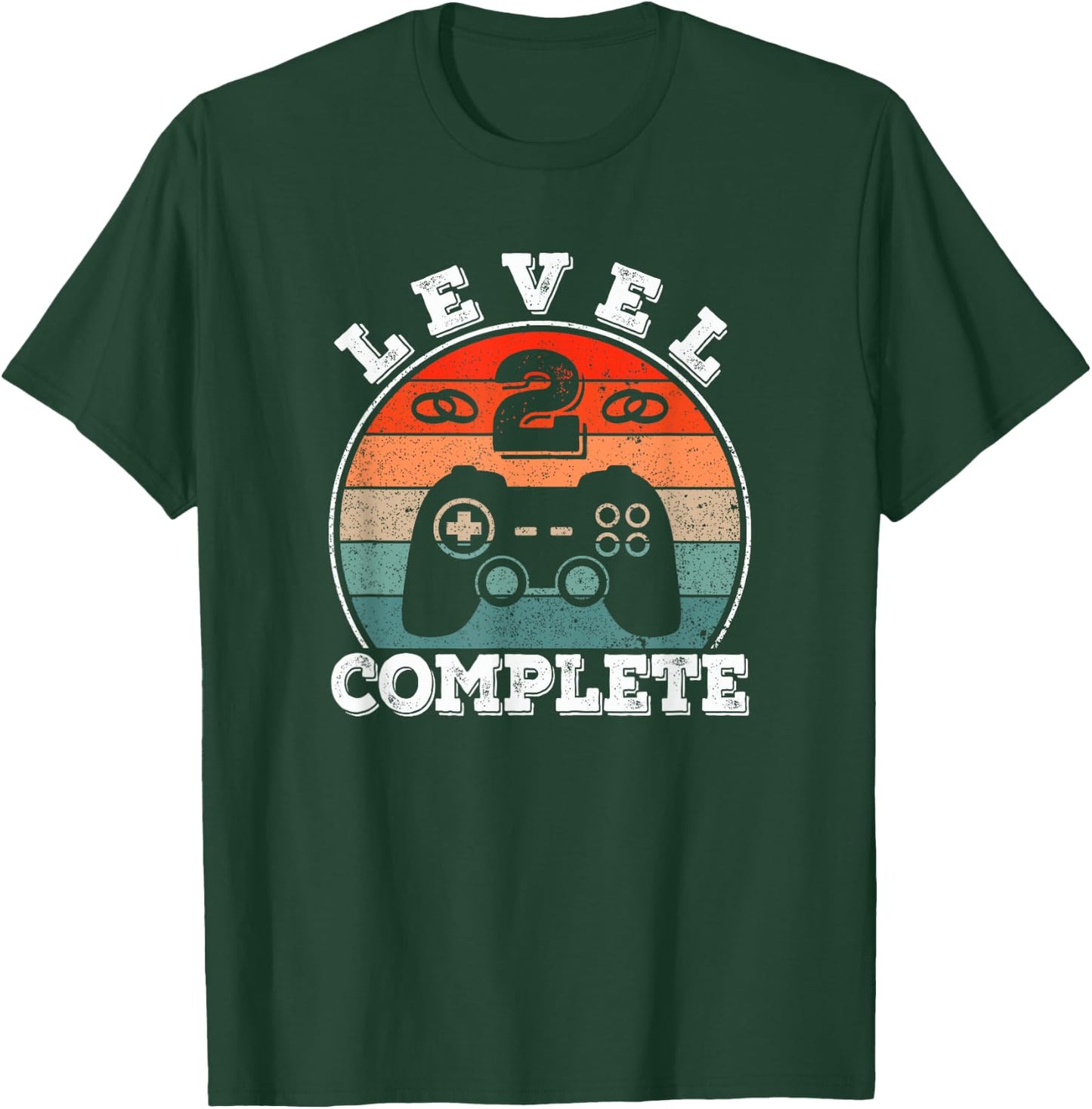 2 Years Marriage Anniversary 2 Year Married Level 2 Complete T-Shirt - T-Shirt | Forest
