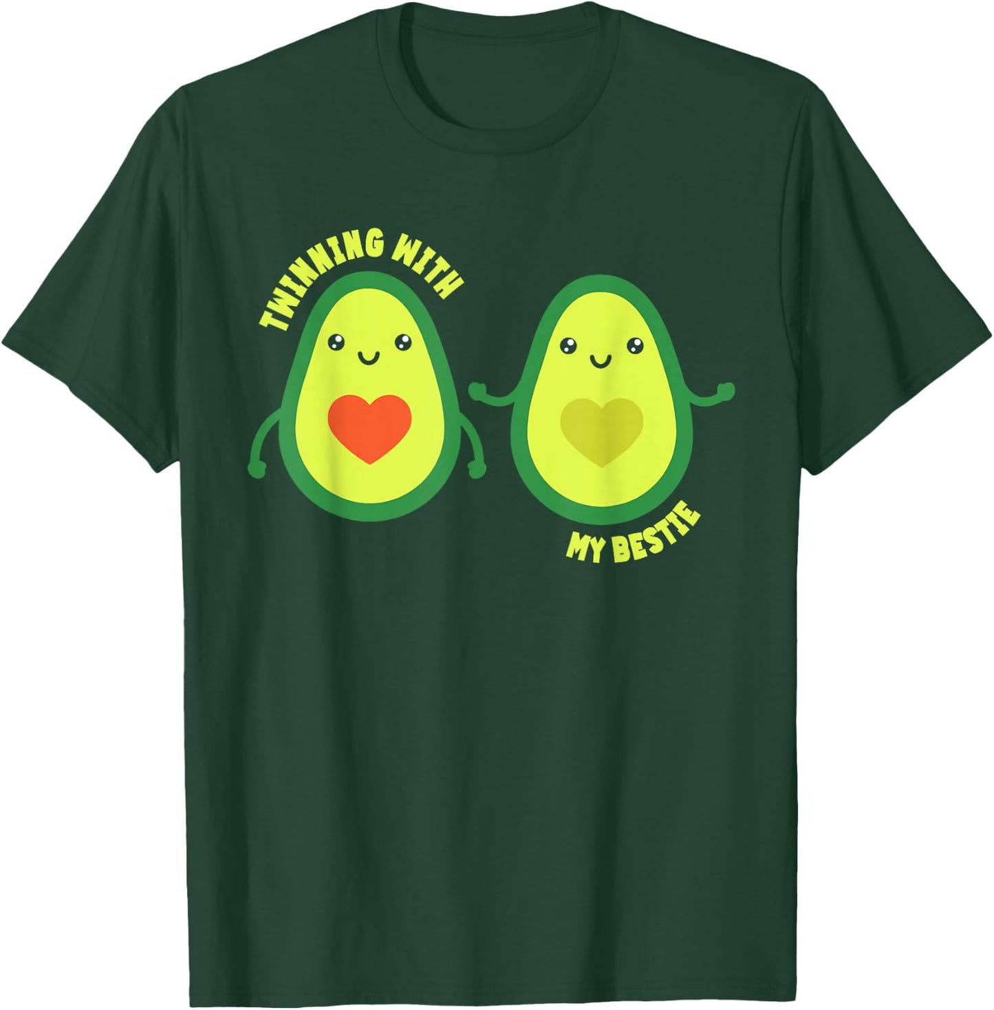 Twinning With My Bestie Friends Matching Friendship T-Shirt - T-Shirt | Forest
