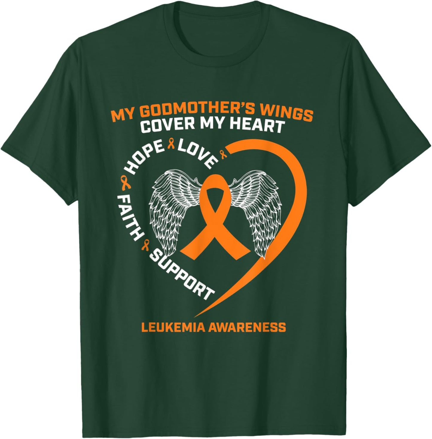 In Remembrance Of Godmother Loving Memory Leukemia Awareness T-Shirt - T-Shirt | Forest