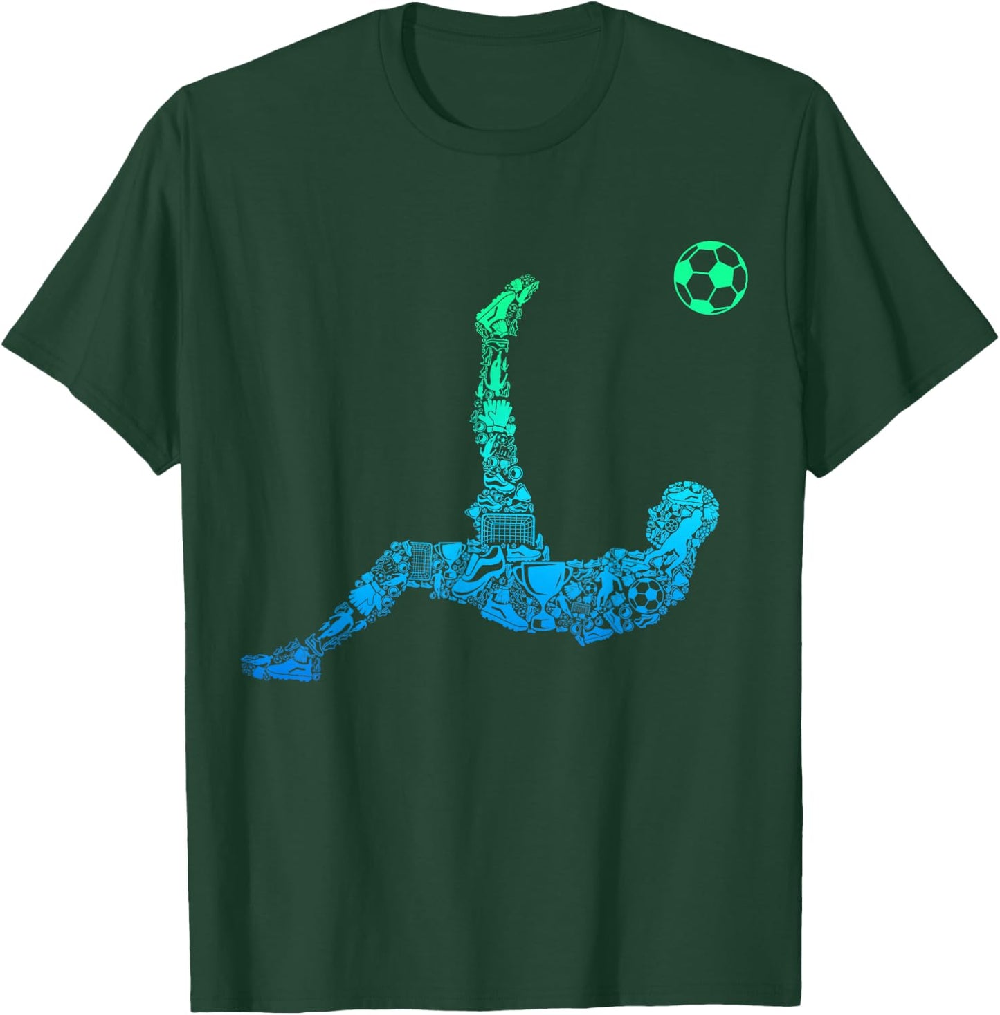 Soccer Players Men T-Shirt - T-Shirt | Forest
