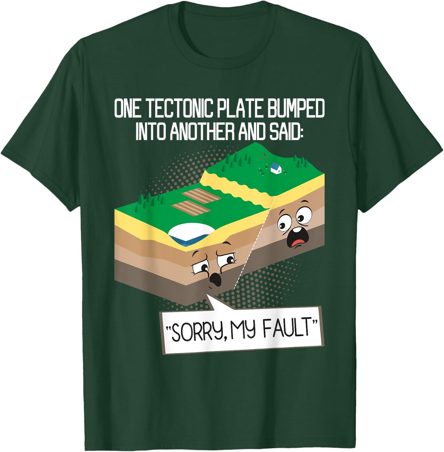 Tectonic Plate - Geology Earth Science Teacher Seismology T-Shirt - T-Shirt | Forest