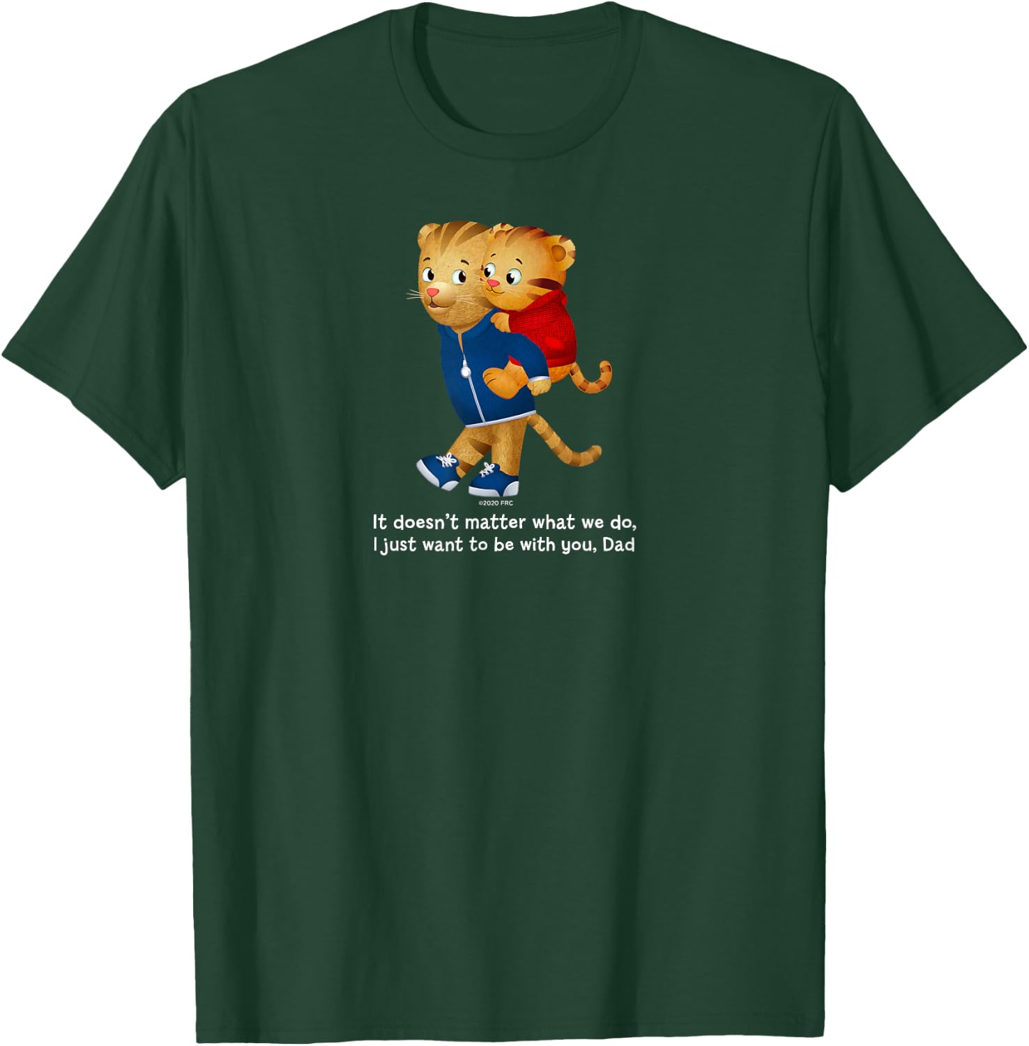 Daniel and Dad Tiger (Dark Shirt) T-Shirt - T-Shirt | Forest