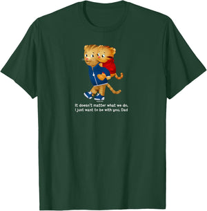 Daniel and Dad Tiger (Dark Shirt) T-Shirt - T-Shirt | Forest