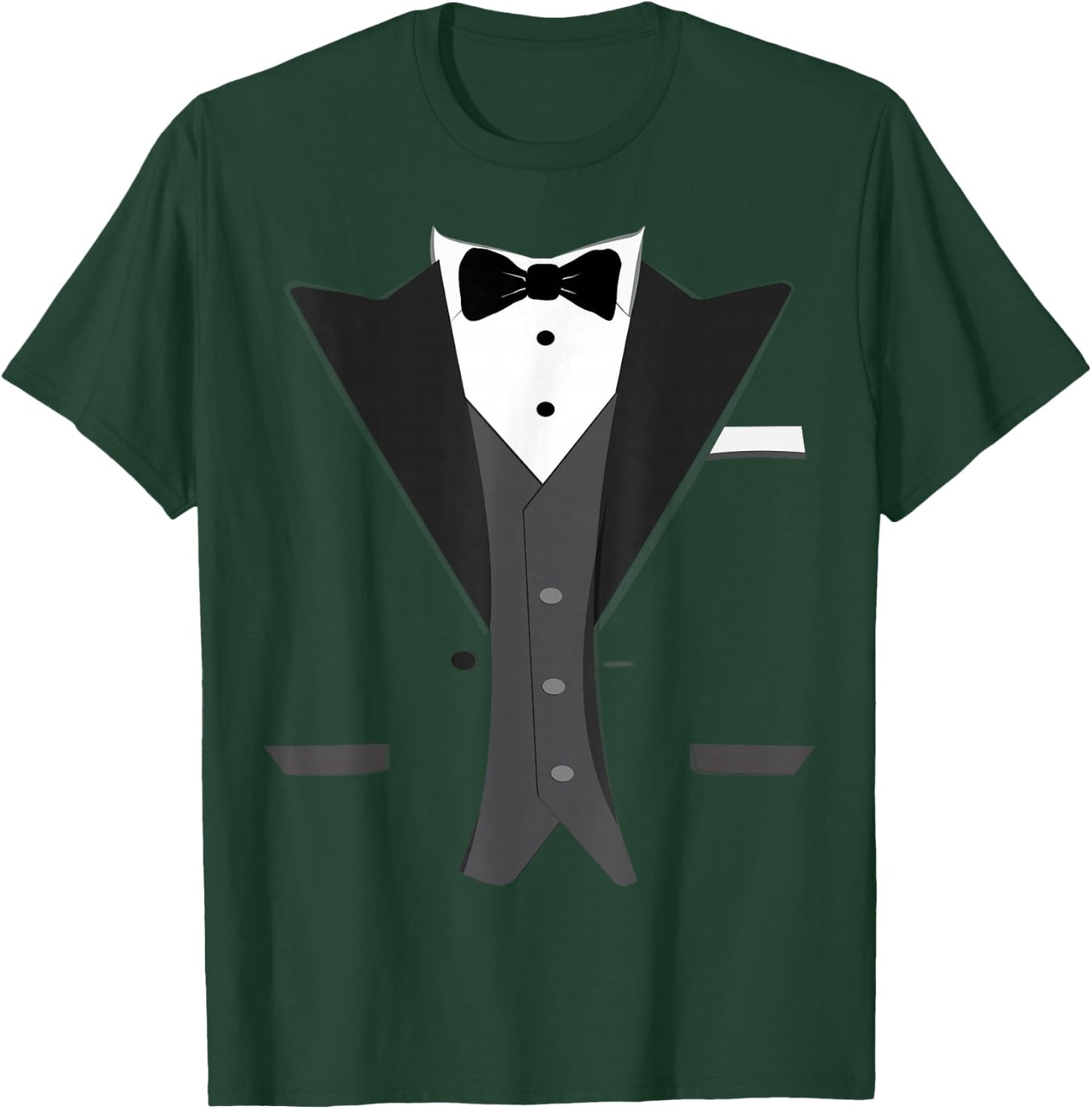 Tuxedo Halloween Wedding Groom Prom Costume Funny T-Shirt - T-Shirt | Forest