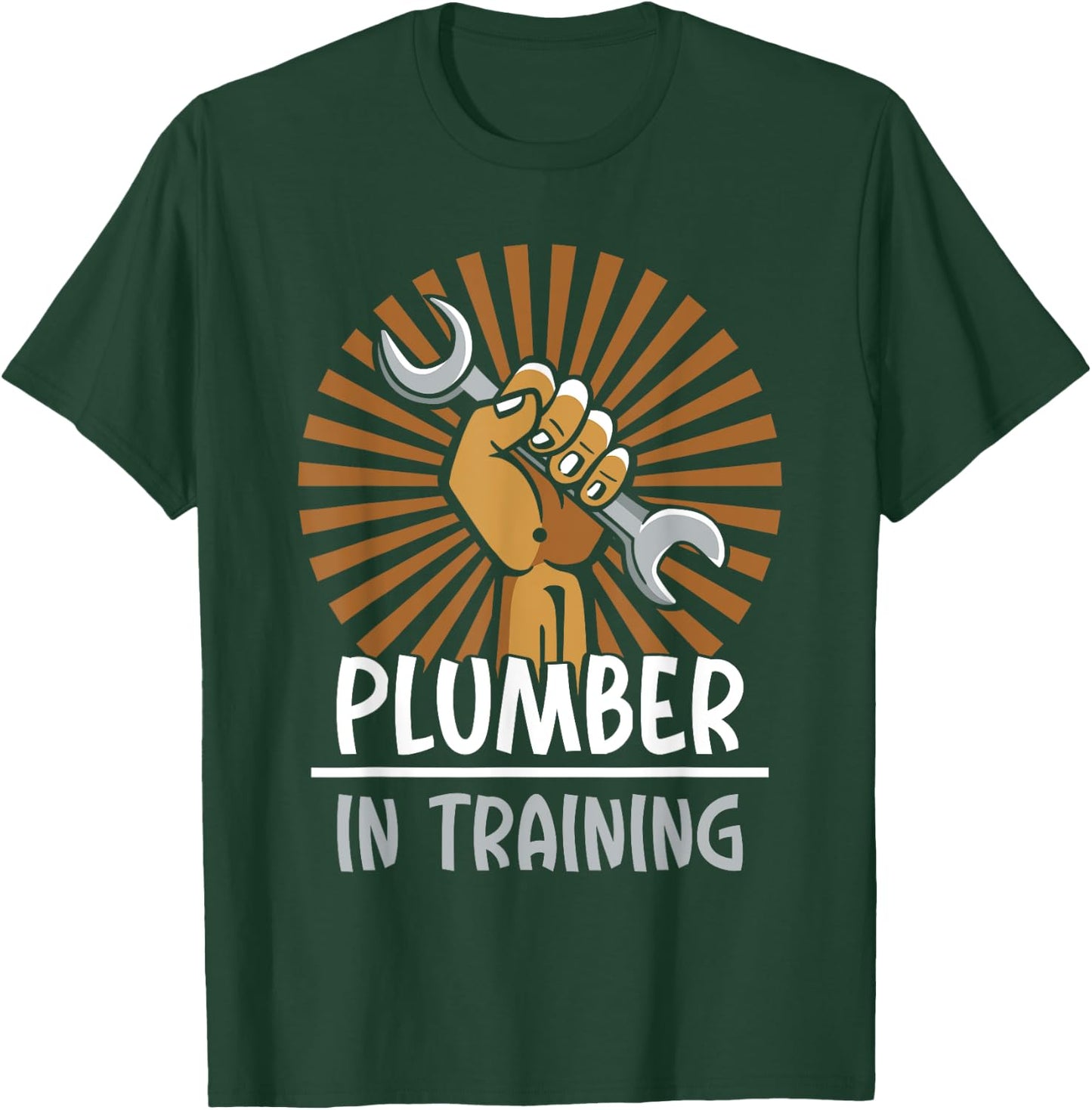 Plumber In Training Pipe Plumbing Plumbers Pipefitter T-Shirt - T-Shirt | Forest