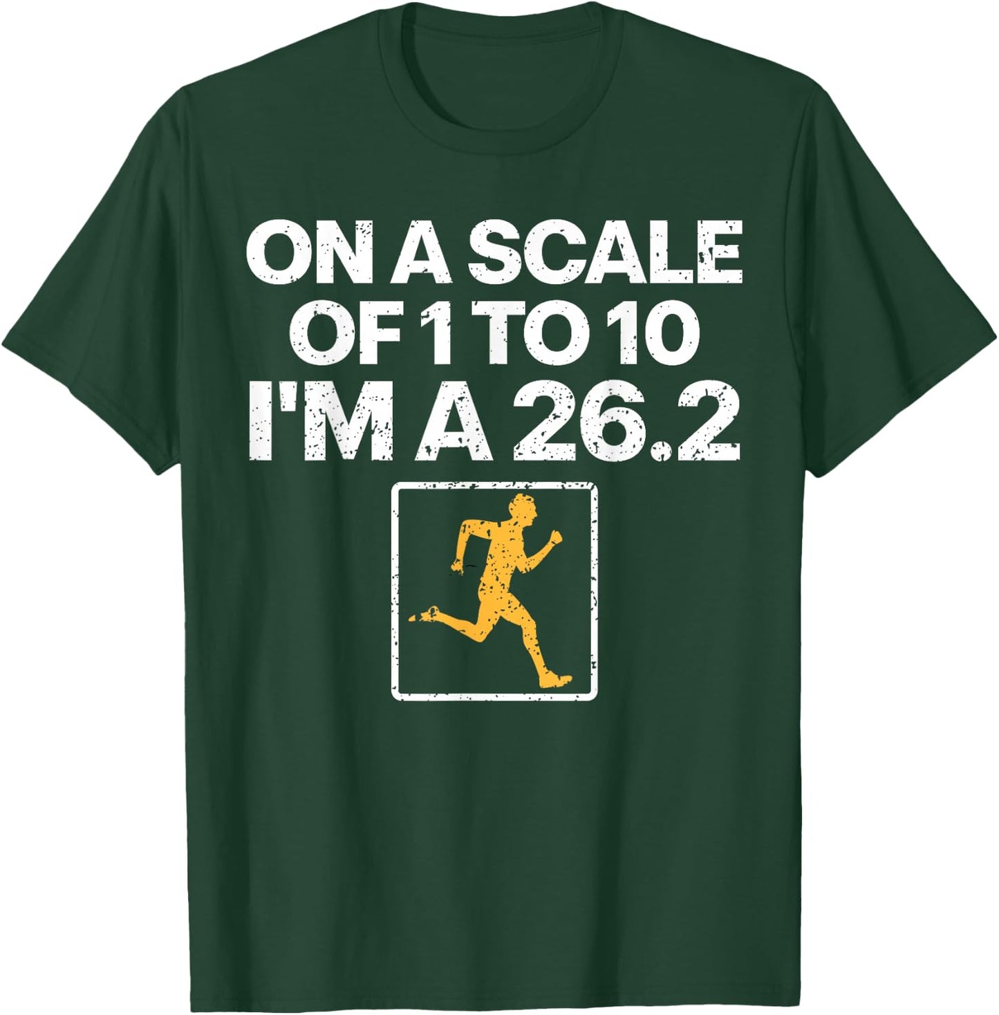 Funny Marathon Art Men Women Marathon Finisher 26.2 Running T-Shirt - T-Shirt | Forest