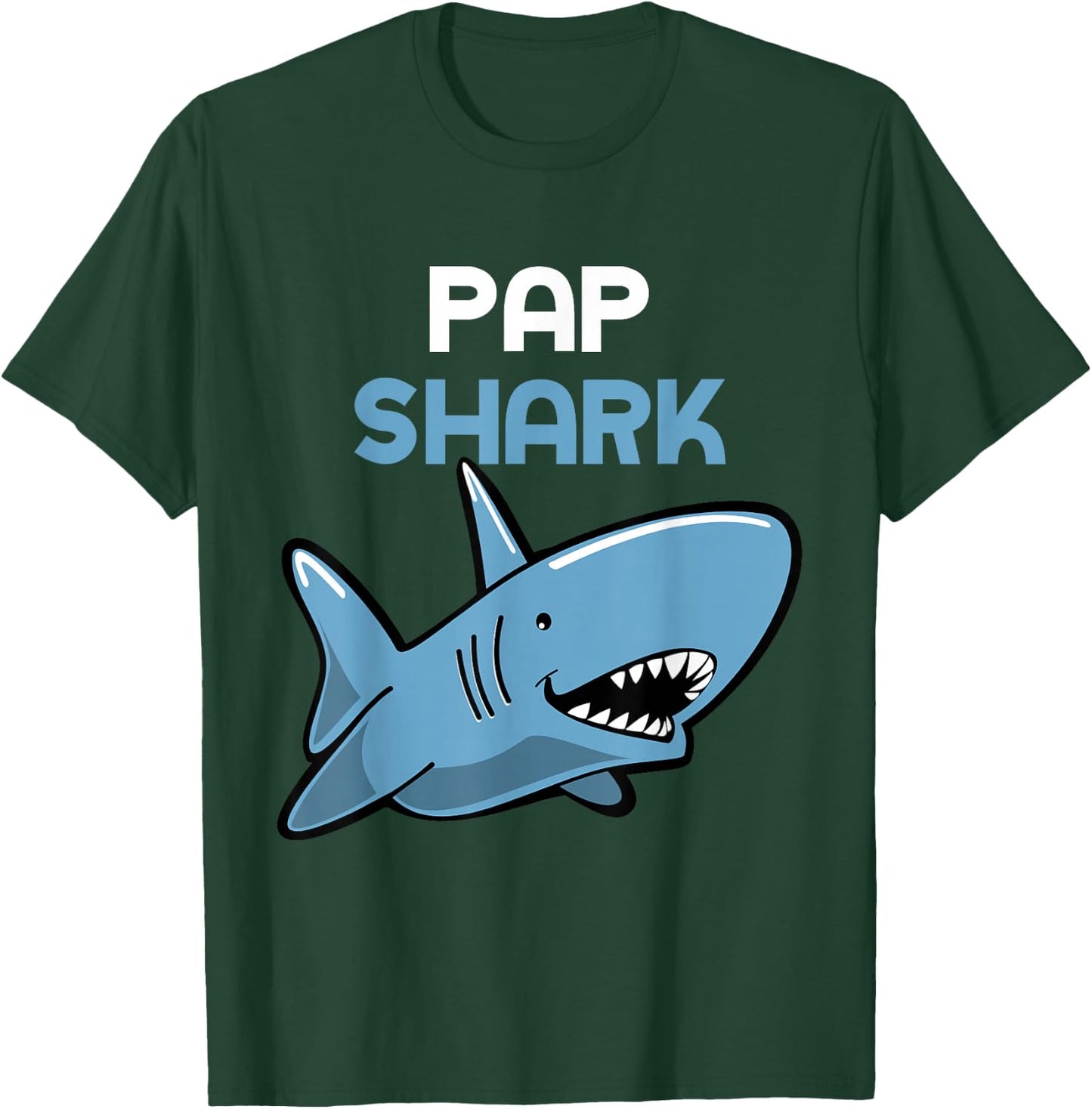 Pap Shark Funny Family T-Shirt - T-Shirt | Forest