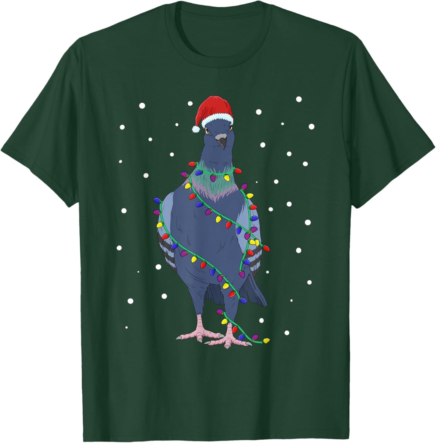 Pigeons Christmas Outfit Pigeon Breeder Christmas T-Shirt - T-Shirt | Forest