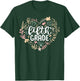 5th Fifth Grade Floral Heart Back To School Teacher Girls T-Shirt - T-Shirt | Forest
