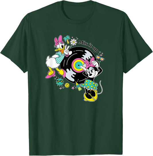 Disney Minnie and Daisy Mix It Up Retro T-Shirt - T-Shirt | Forest
