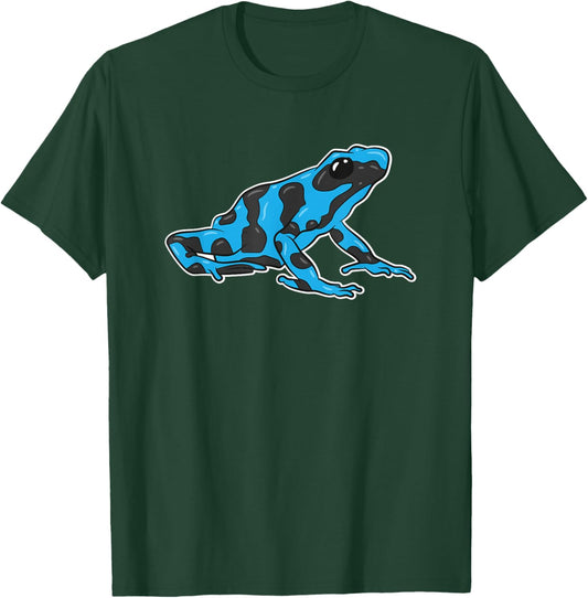 Blue Poison Dart Frog Dendrobatidae Poison Arrow Frog T-Shirt - T-Shirt | Forest