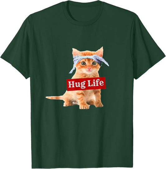 Hug life kitty cat thug gansta kitten kitteh funny Women T-Shirt - T-Shirt | Forest