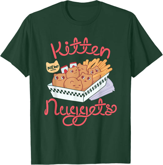Kitten Nuggets Nugget Kitten Chicken Nugget Lover Gift T-Shirt - T-Shirt | Forest