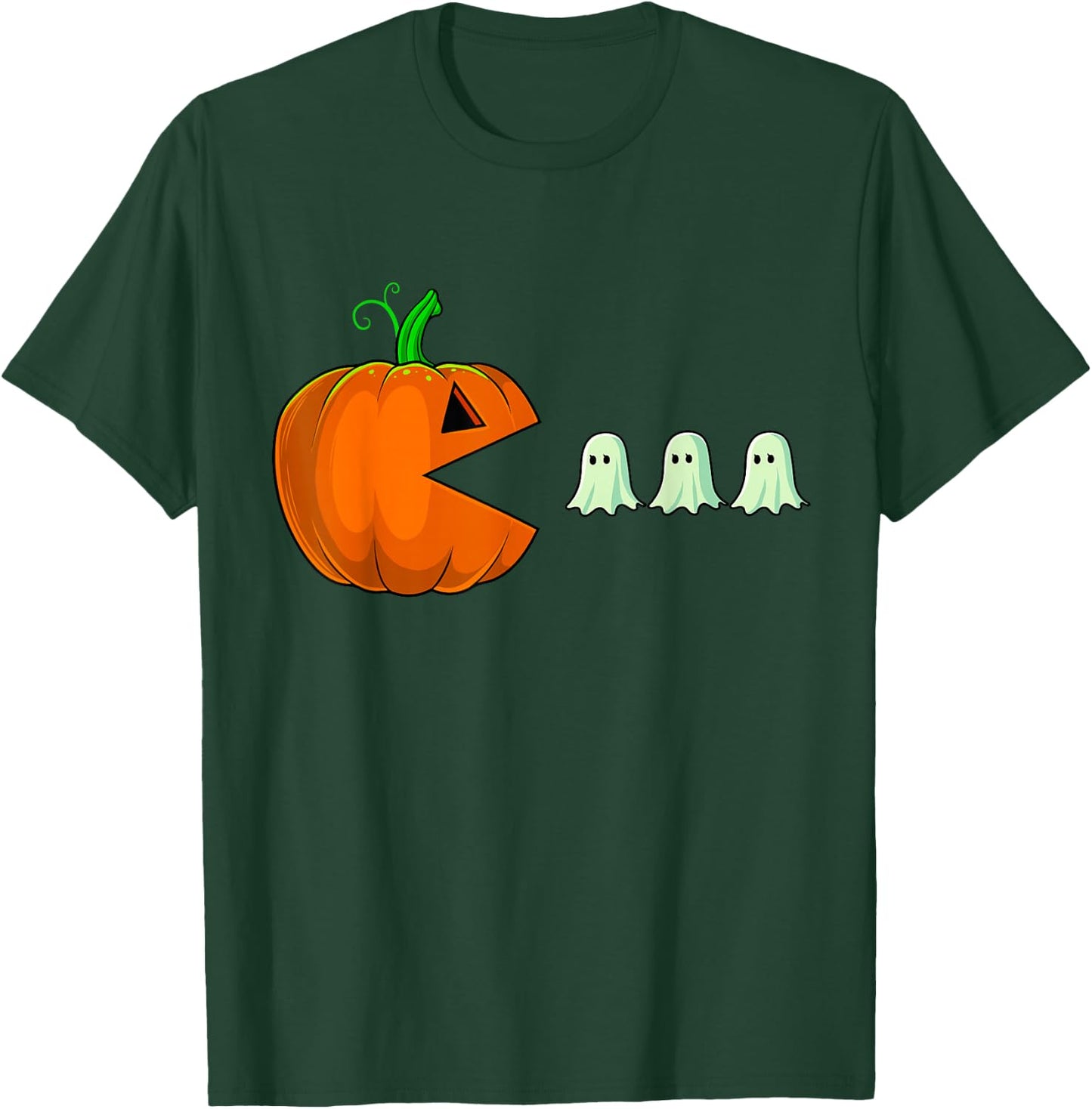 Halloween Pumpkin Funny Ghosts Boys Kids Women Men T-Shirt - T-Shirt | Forest