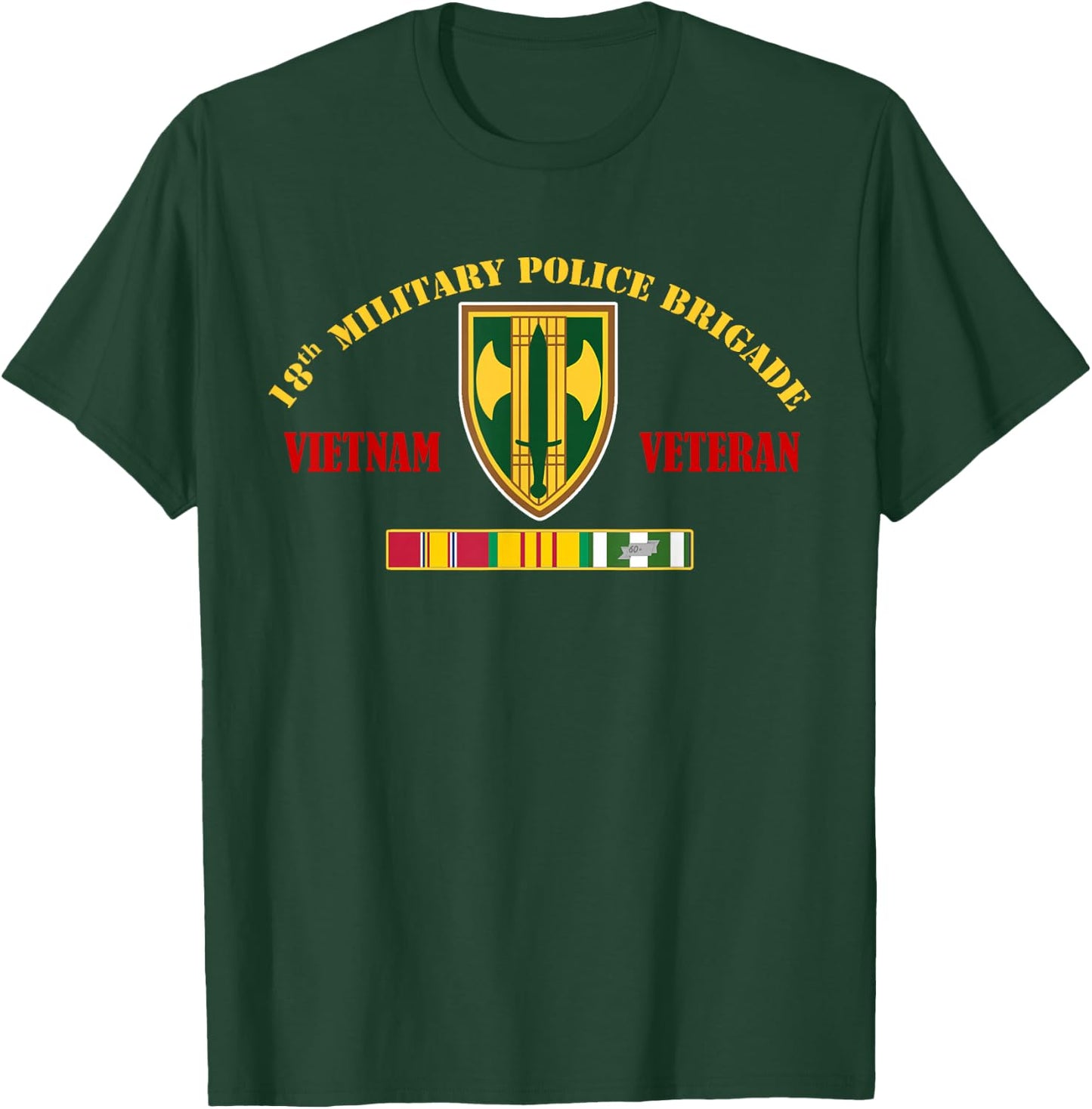 18TH MILITARY POLICE BRIGADE Vietnam Veteran T-Shirt - T-Shirt | Forest