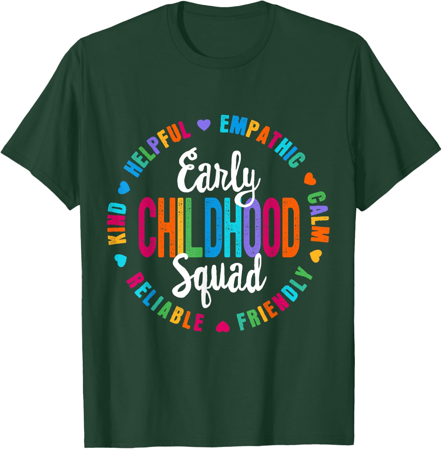 Teacher Early Childhood SQUAD Preschool Head Start Crew T-Shirt - T-Shirt | Forest