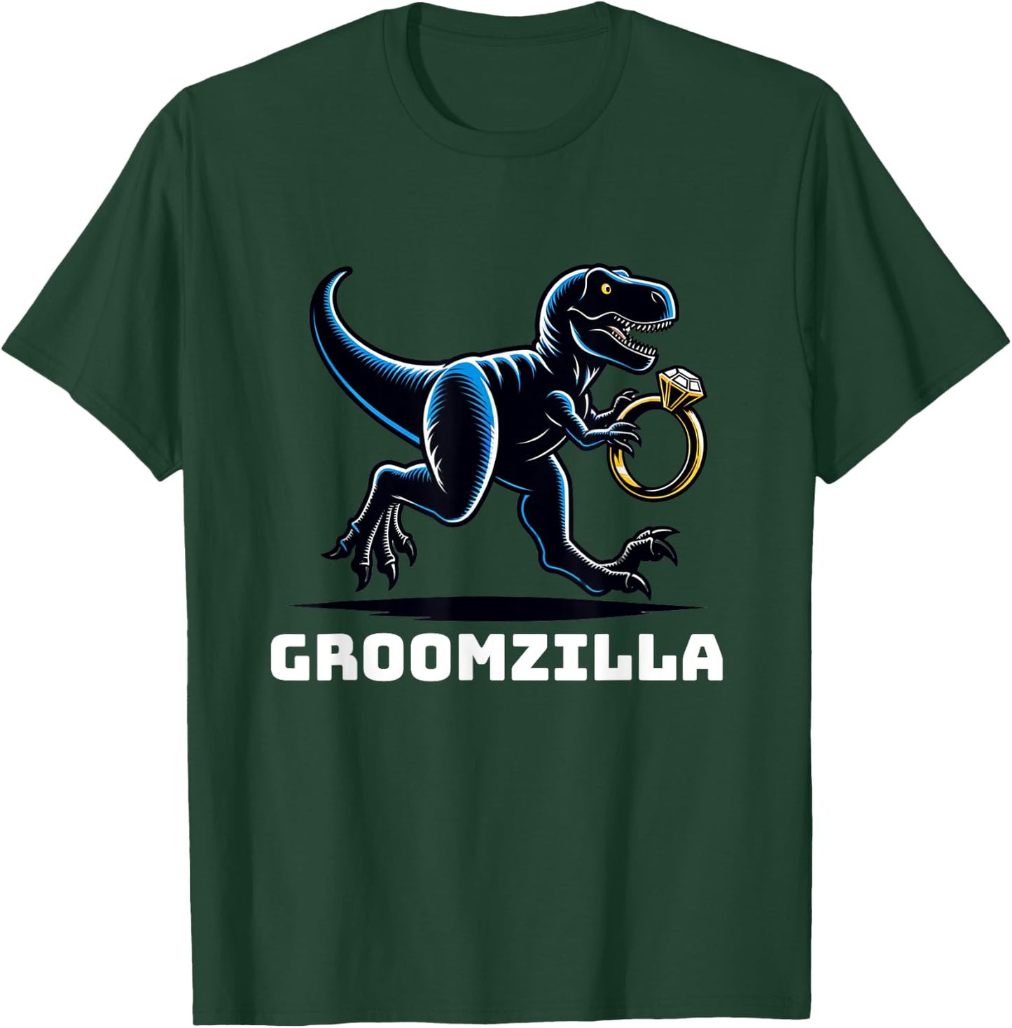 Groomzilla Funny Groom Wedding Husband T-Shirt - T-Shirt | Forest