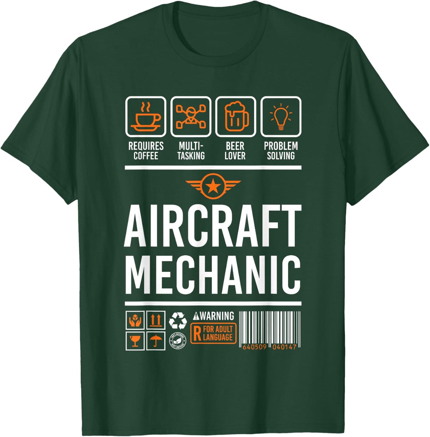 Aircraft Mechanic Shirt | Cute Aircraft Work Wear Gift T-Shirt - T-Shirt | Forest