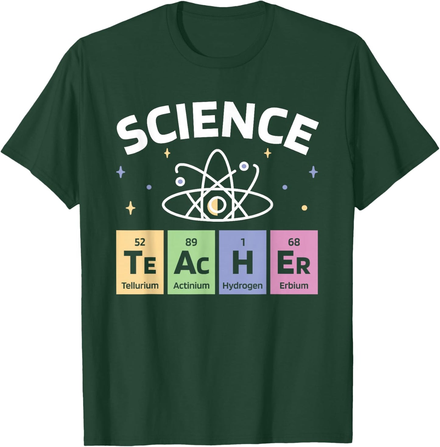 Periodic Table Science Teacher, Chemical Element Symbol T-Shirt - T-Shirt | Forest