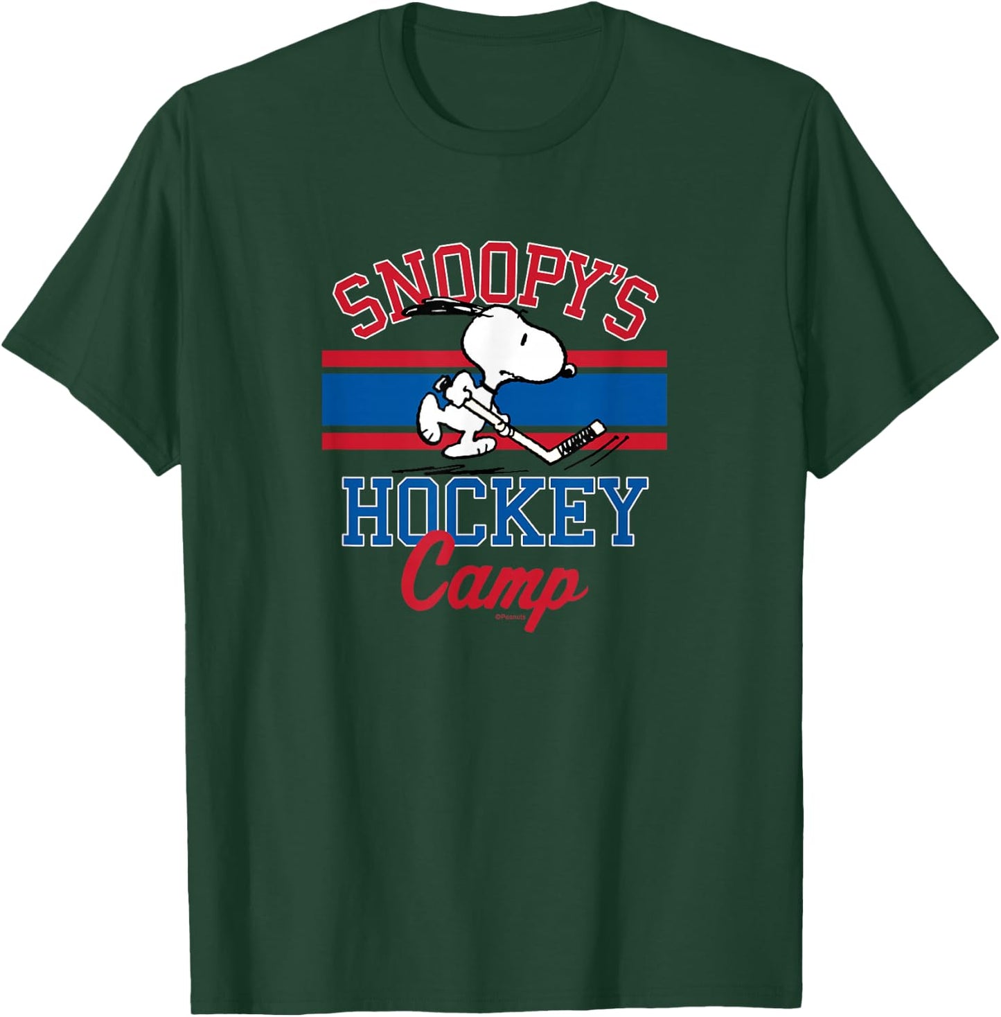 Peanuts - Snoopy's Hockey Camp T-Shirt - T-Shirt | Forest
