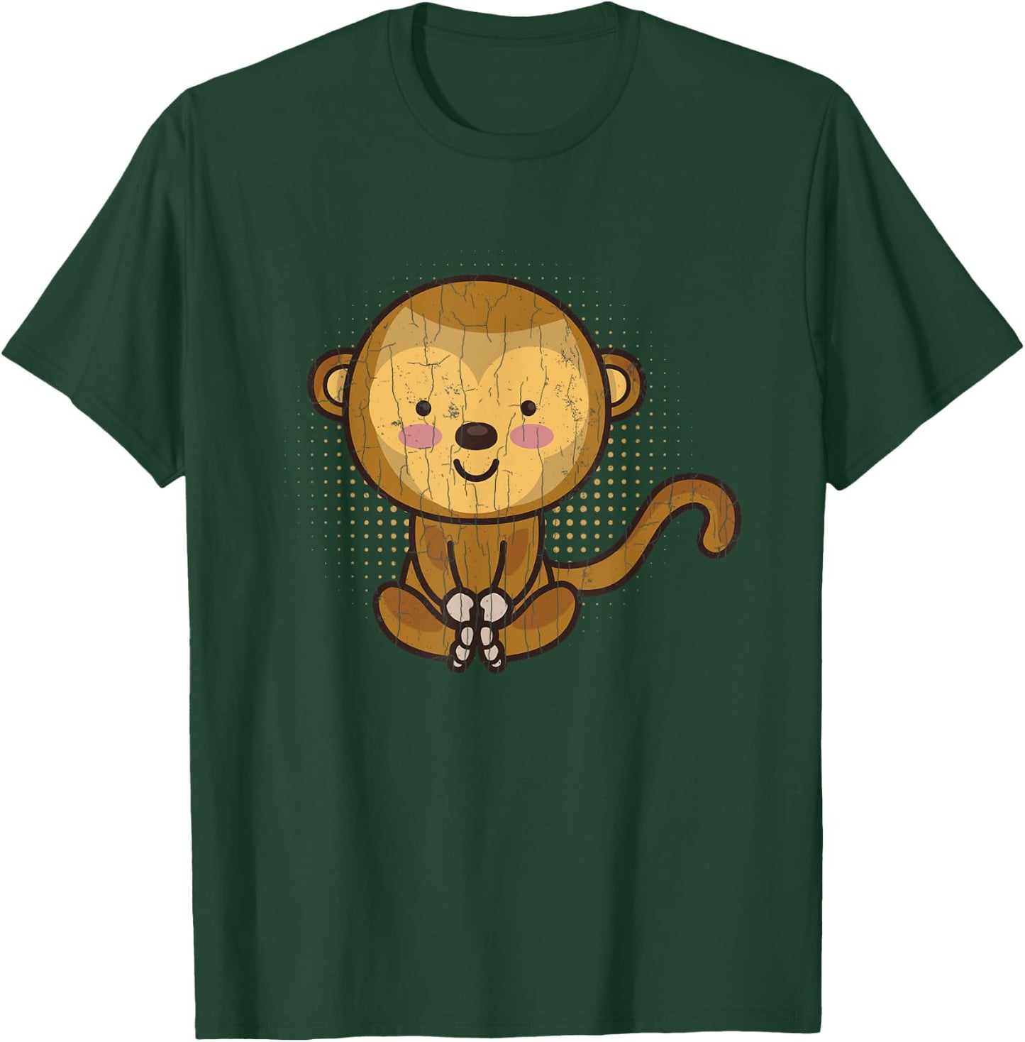 Cute Monkey Funny Monkeys Animal Lover Graphic T-Shirt - T-Shirt | Forest