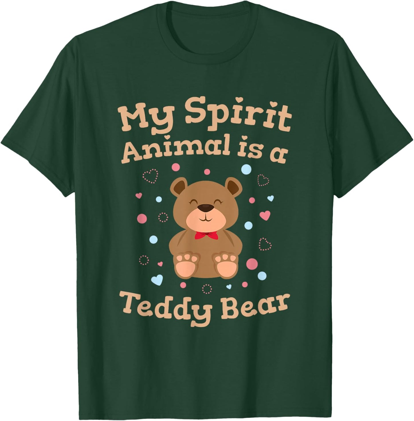 Teddy Bear Women Girls Cute Stuffed Toy T-Shirt - T-Shirt | Forest