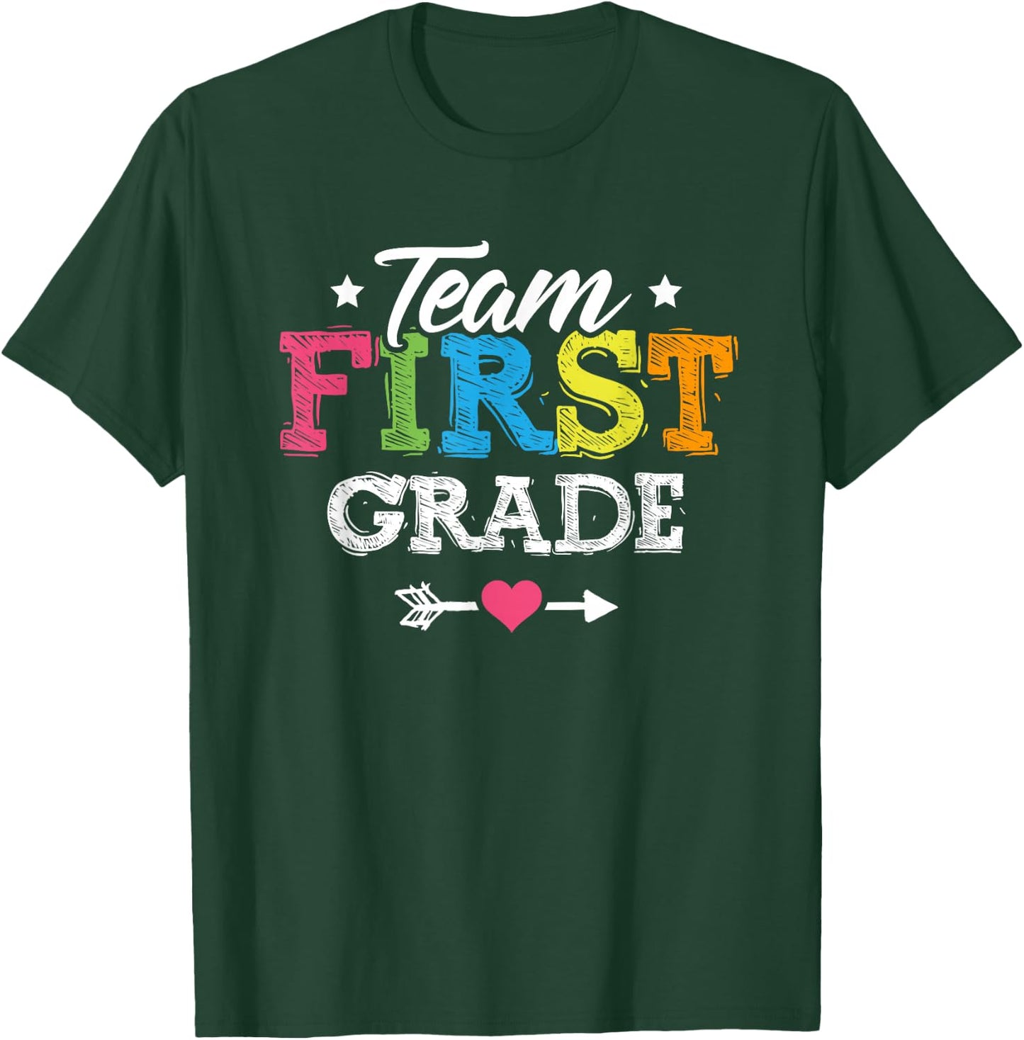 Team First Grade Shirt Teacher Student Kids Back To School T-Shirt - T-Shirt | Forest