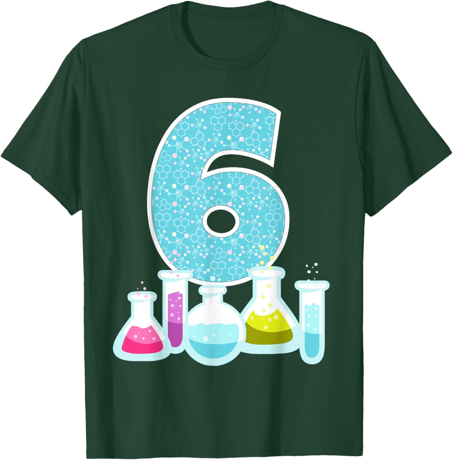 6th Birthday Science Theme Party Science Experiments Science T-Shirt - T-Shirt | Forest