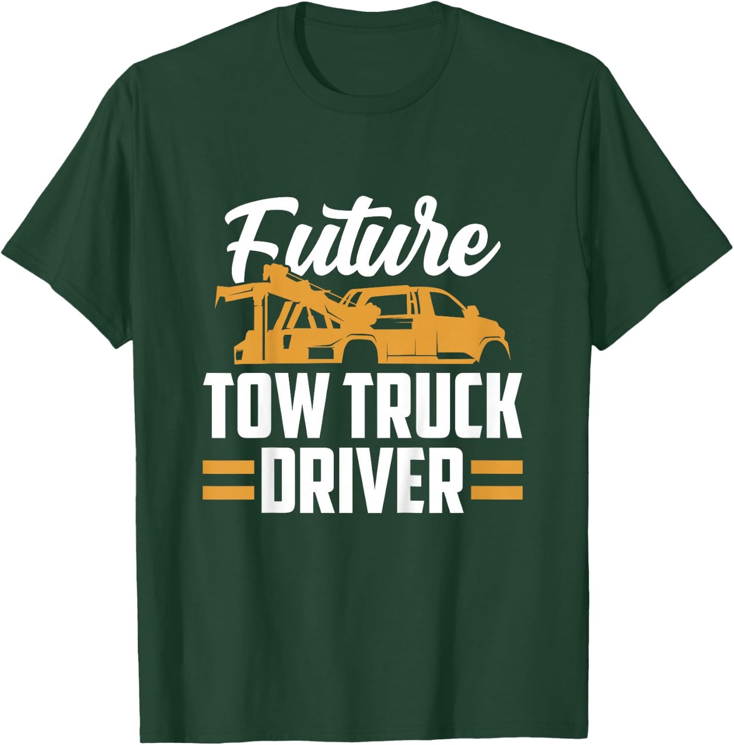 Kids Future Tow Truck Driver T-Shirt - T-Shirt | Forest