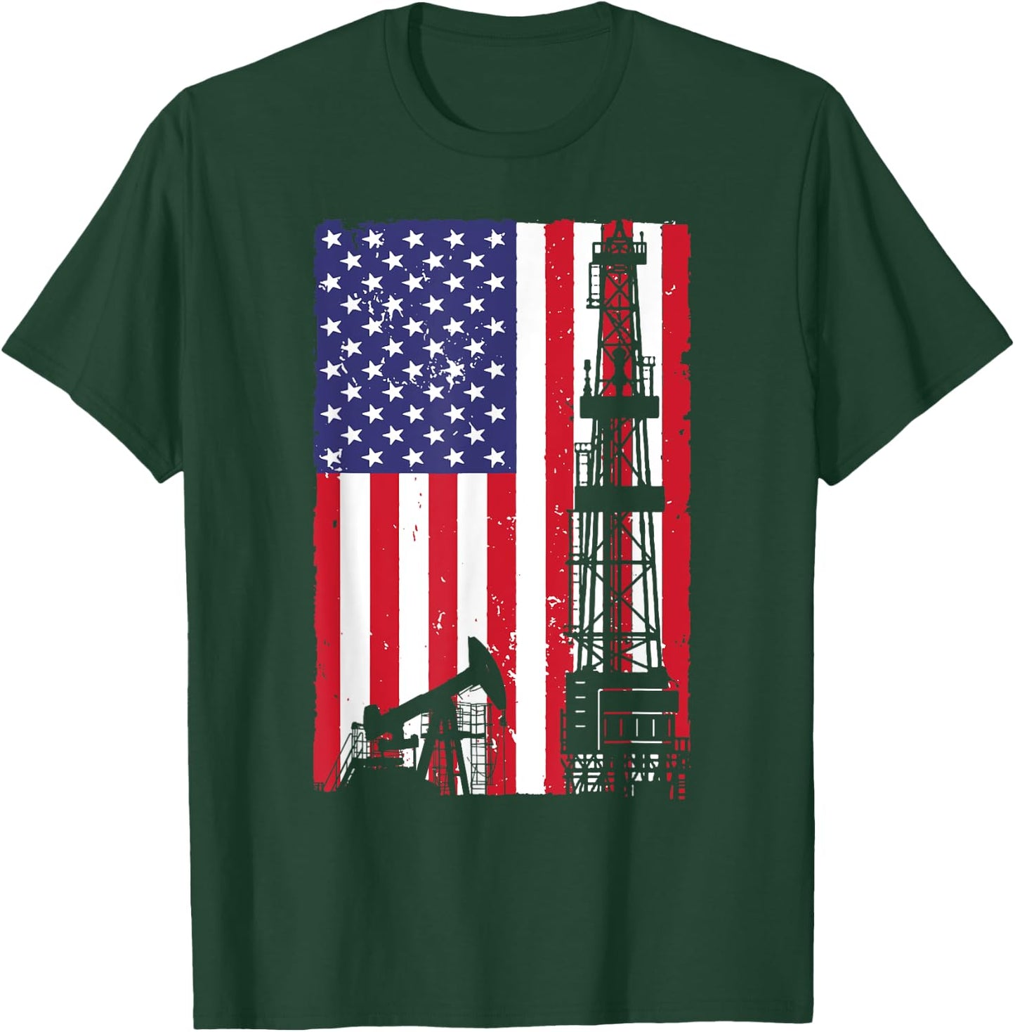 Cool Oil Field Art Women Oilfield Drilling Lovers T-Shirt - T-Shirt | Forest