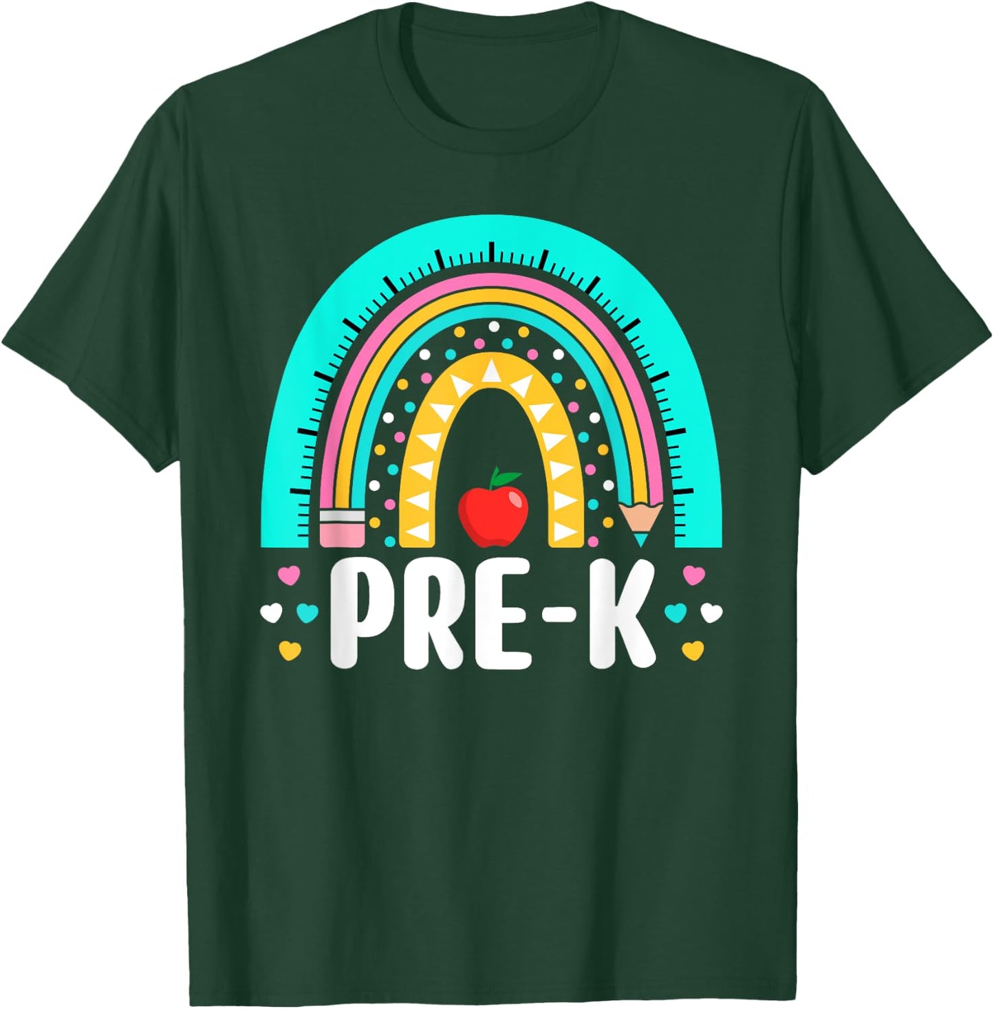 Pre-K Rainbow Teacher Team Pre-K Squad Toddler Girl Boy T-Shirt - T-Shirt | Forest