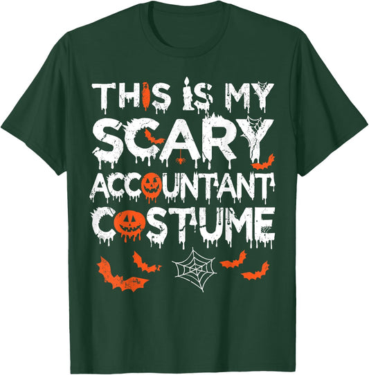 This Is My Scary Accountant Costume Funny Halloween T-Shirt - T-Shirt | Forest