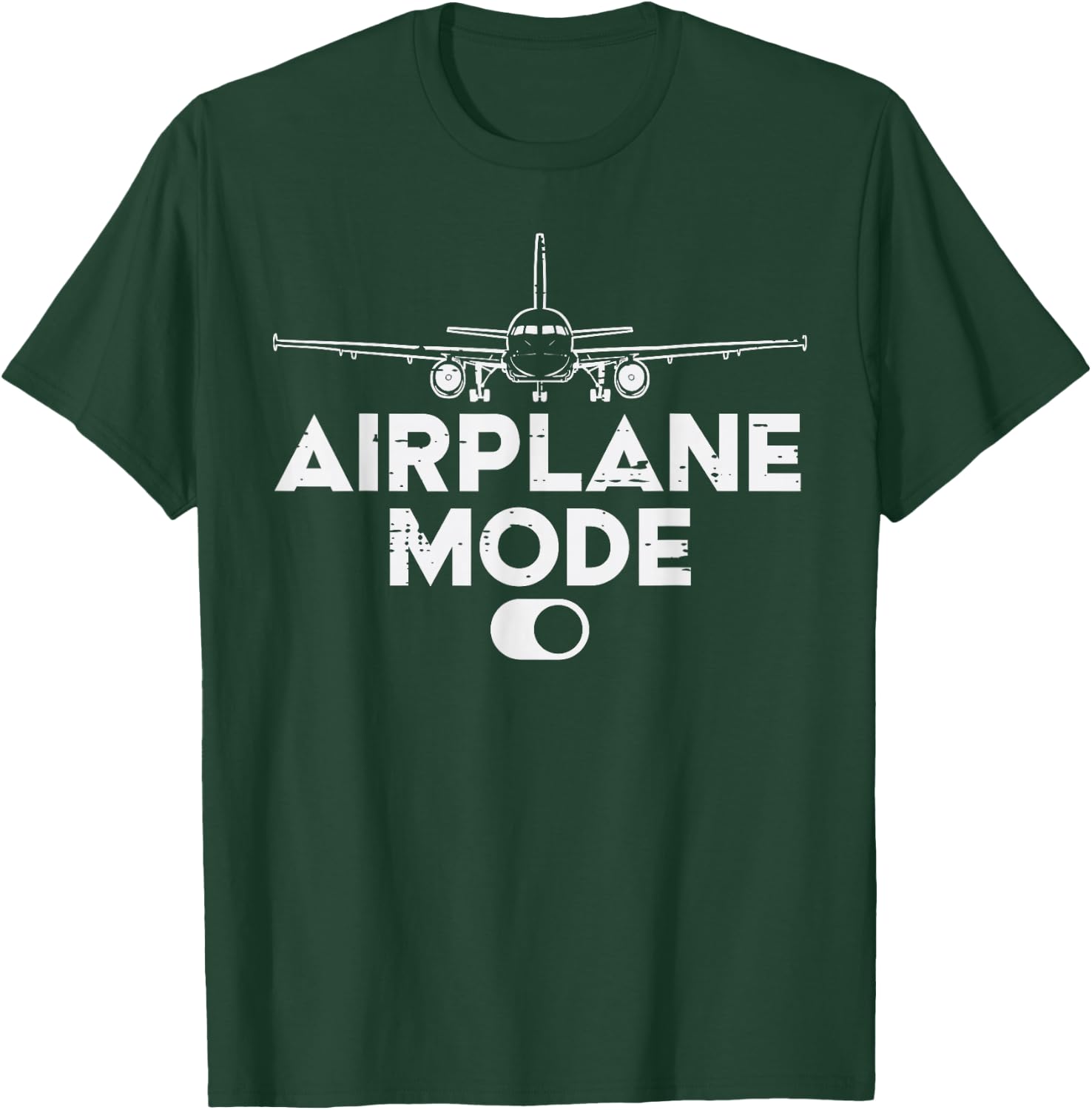 Pilot Airplane Mode On Funny Aviation Aviator Men Women Kids T-Shirt - T-Shirt | Forest